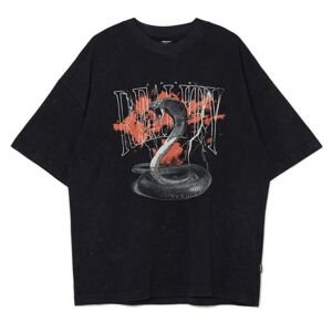 Cropp - Nyomott mintás T-shirt - Fekete